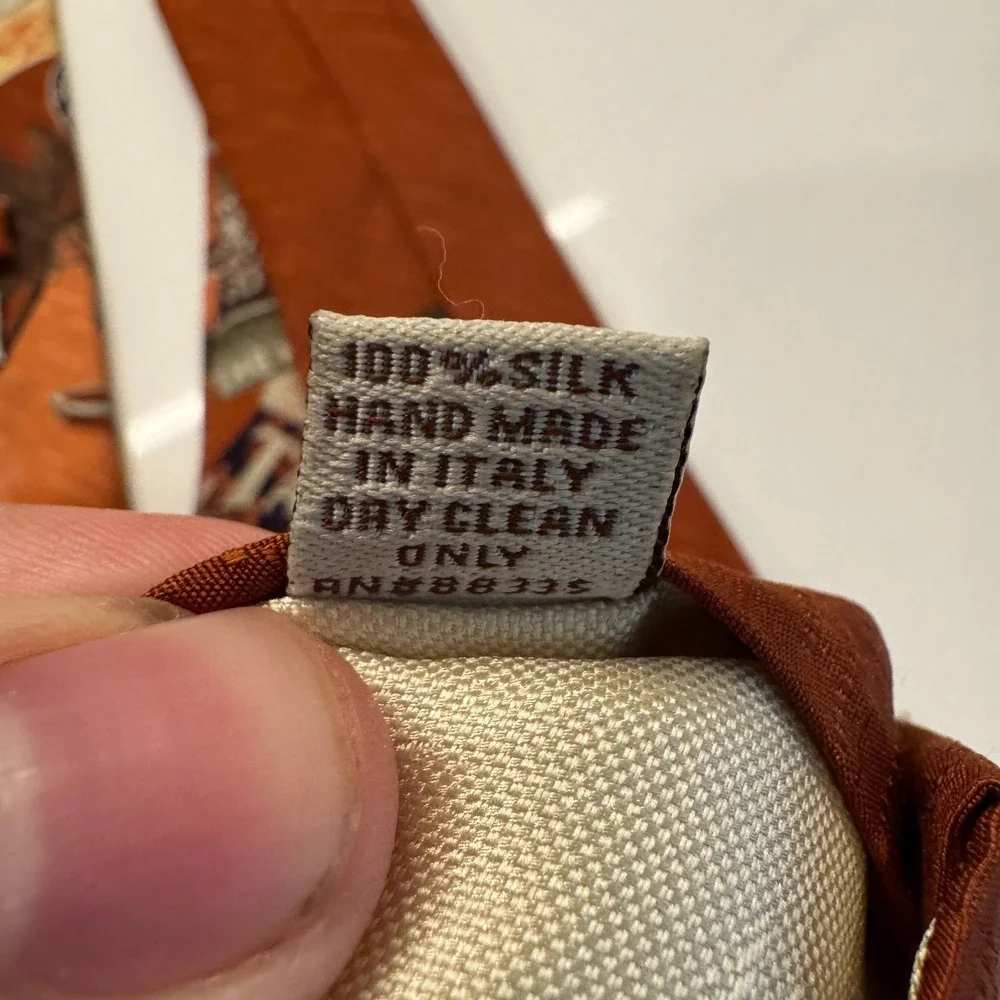 Vintage Tommy Bahama Tie‎ 100% Silk Nautical Costal Beach Graphic Print Italy